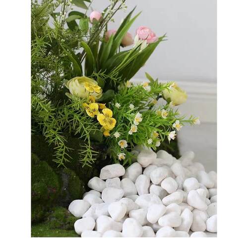 模拟绿色植物景观设置餐厅隔断商店花园场景插花角落花槽花箱植物