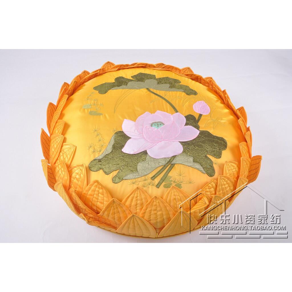 打坐拜佛观音跪垫坐垫莲花坐垫求子广结佛缘寺庙坐垫寺庙禅修蒲团