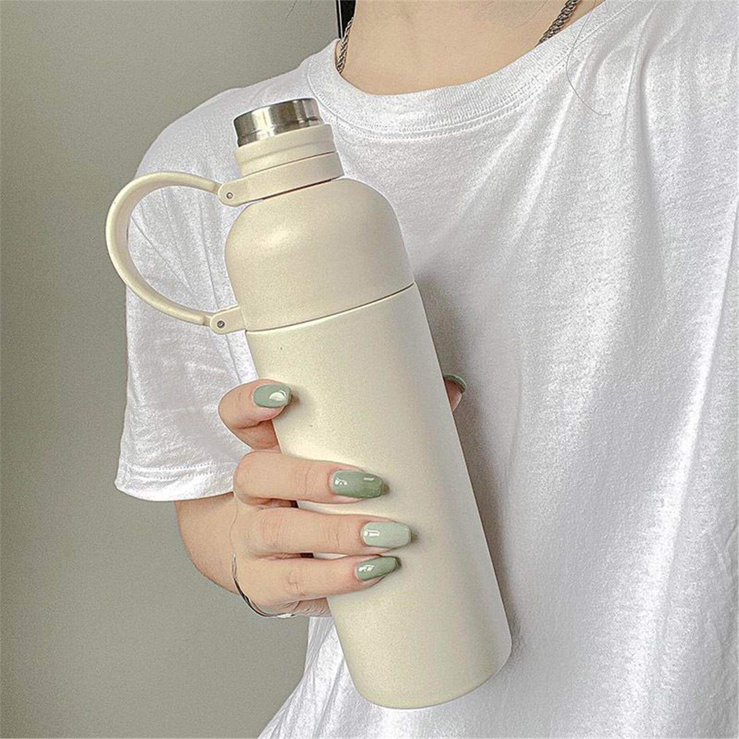 男士精致风女生便携吸管感ins水杯保温杯高颜值杯子简约高级高档