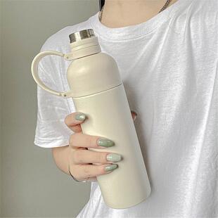 男士精致风女生便携吸管感ins水杯保温杯高颜值杯子简约高级高档