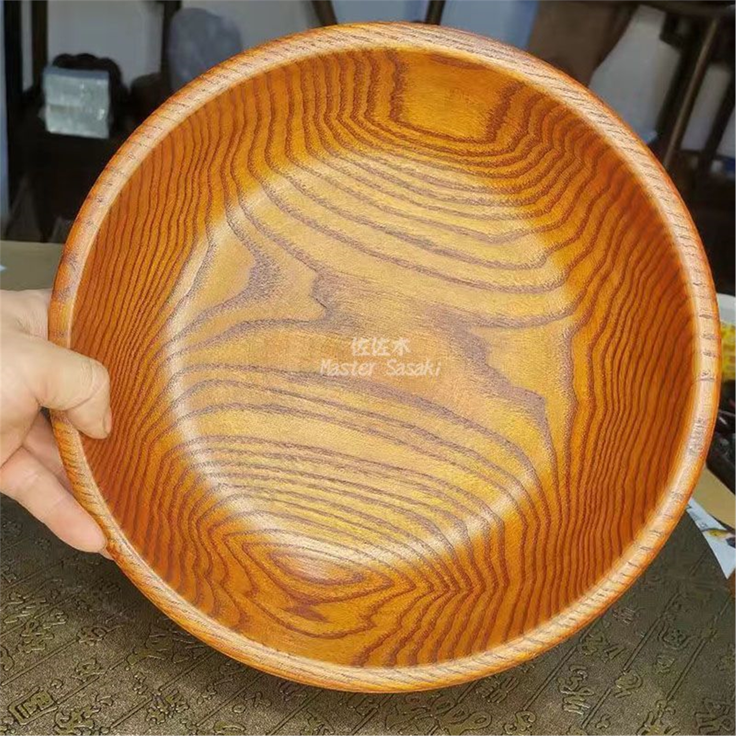 实木整头西式欧大号碗饭菜