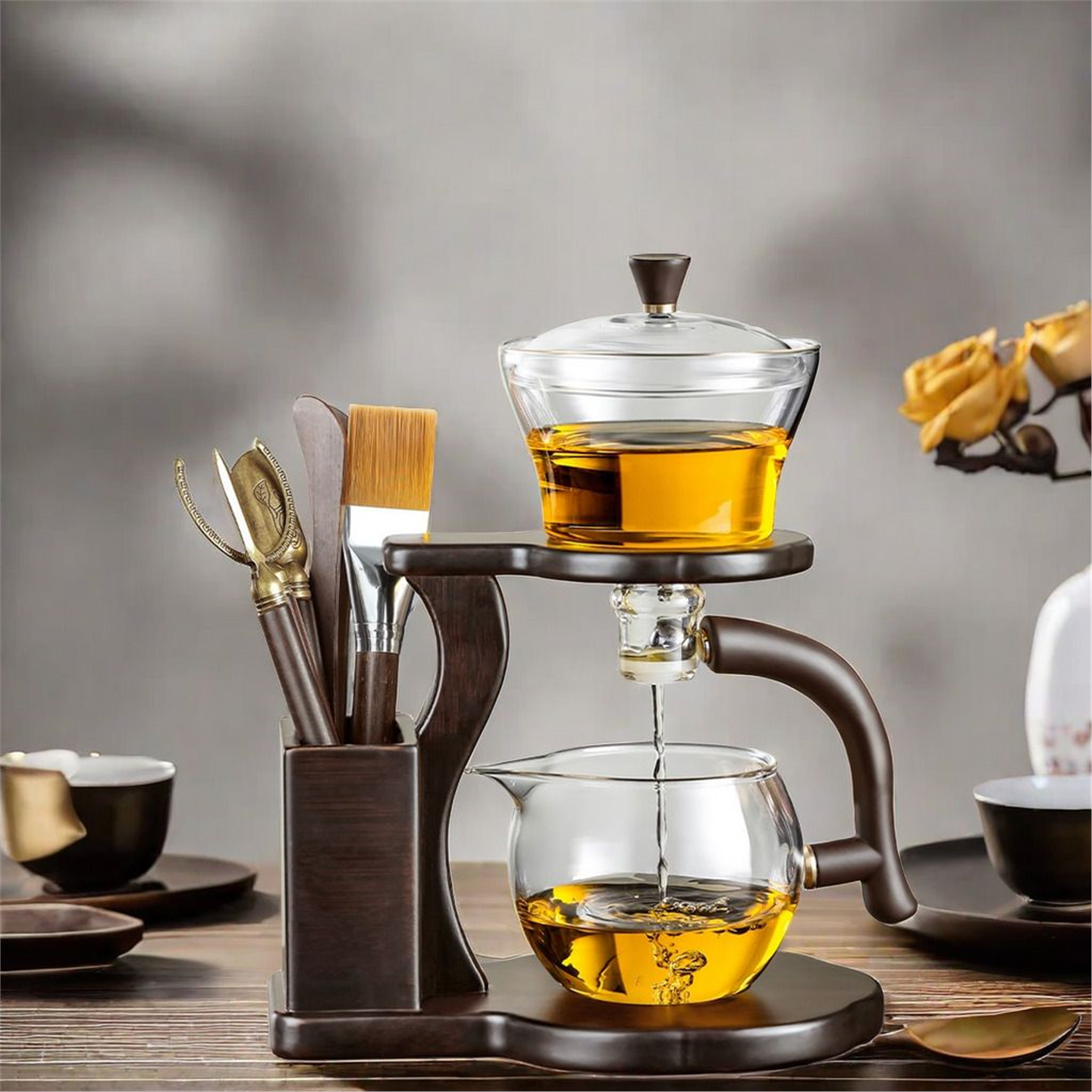 茶具懒人茶杯套装神器家用玻璃新款磁吸2026功夫泡茶茶壶自动茶具