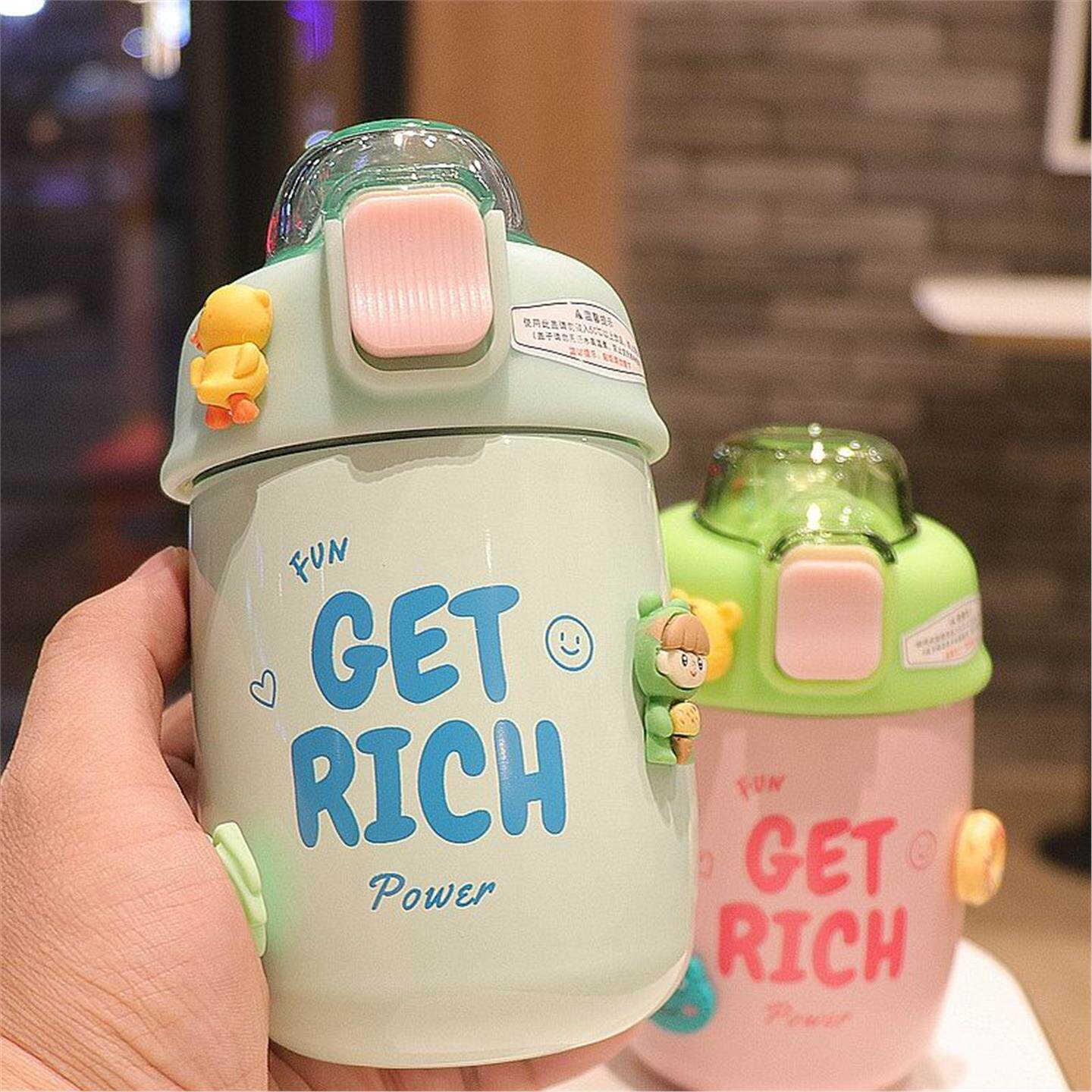 迷你便携吸管儿童水壶不锈钢便携小巧304水杯女生杯新款保温杯