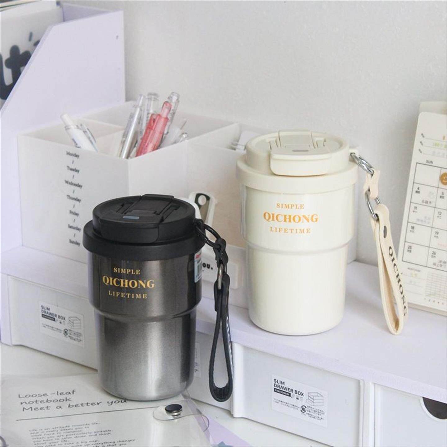 男水杯子高颜值女生保温杯杯食品级随行不锈钢可乐咖啡316咖啡杯