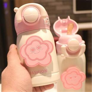 小巧便携儿童水杯上学吸管学生高颜值女生可爱迷你杯子保温杯用