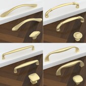 中式 橱柜金色复古抽屉把手衣柜门把手柜子高档手把 拉手柜门新中式