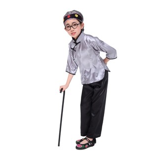 儿童六一表演服老奶奶老爷爷服装中小学生幼儿园老婆婆公公演出服