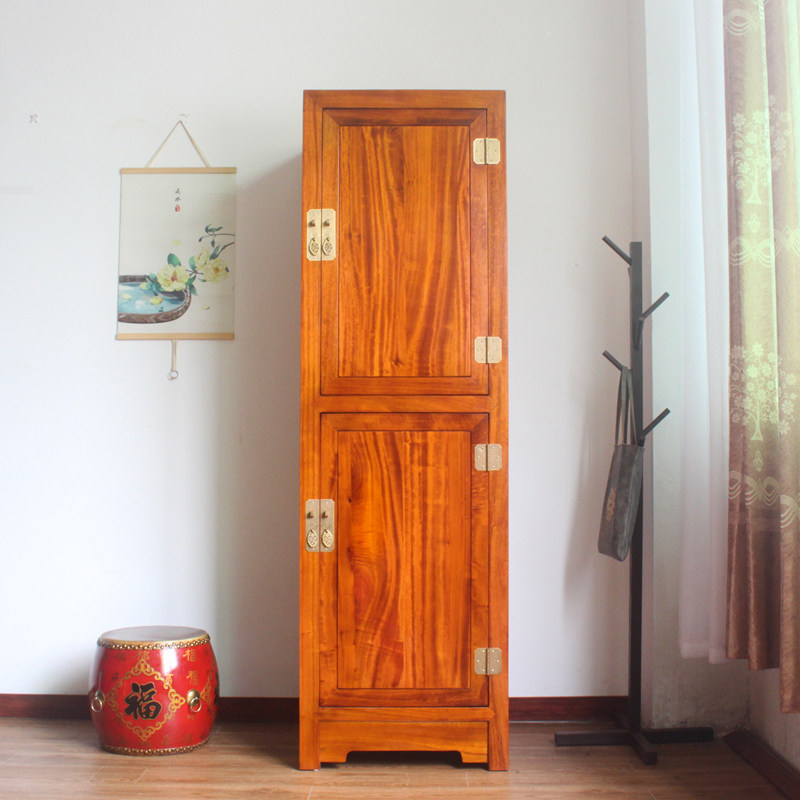 简易实木衣柜单门60cm宽多功能小户型窄儿童独柜子收纳储物橱卧室