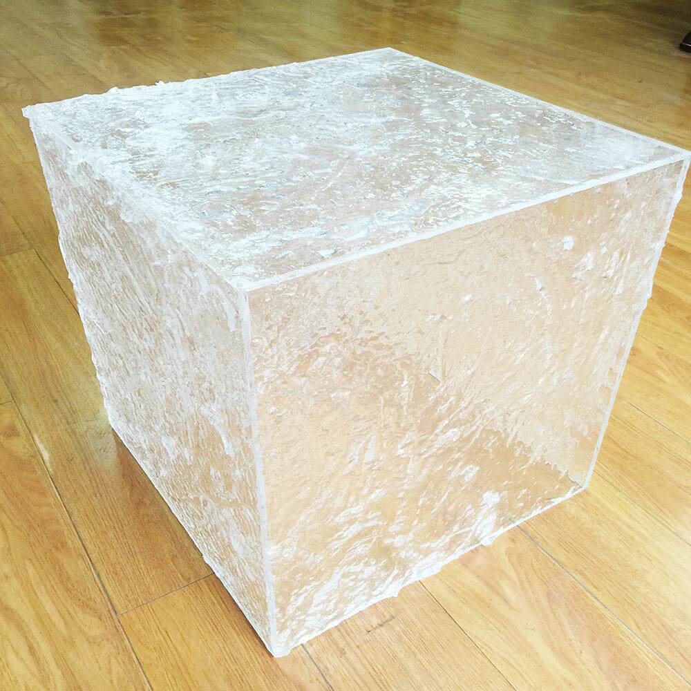 晶美冰块盒子树脂亚克力装饰盒结冰展示盒有机玻璃制品半透明