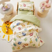 安抚豆豆被儿童幼儿园被子三件套纯棉午睡被褥六件套宝宝入园专用