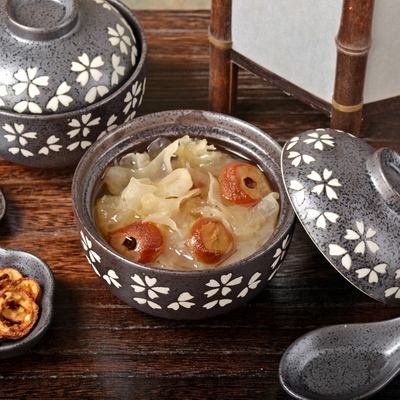 日式料理陶瓷餐具 盖浇饭碗 牛肉盖饭 带盖子 汤碗甜品碗鳗鱼饭碗