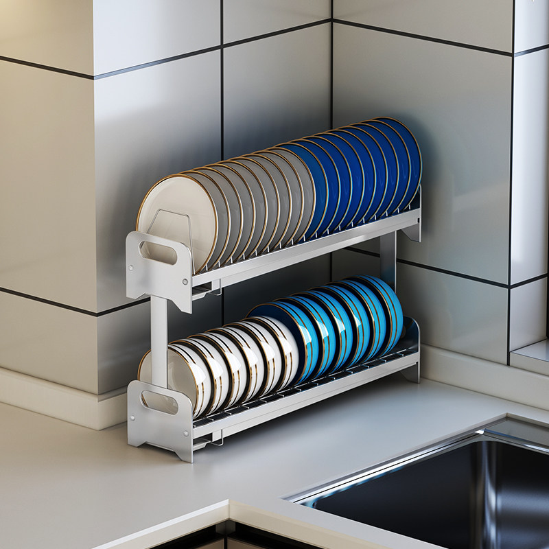 厨房超窄版碗架水槽边沥水架小号放盘子和晾碗碟收纳架小型置物架