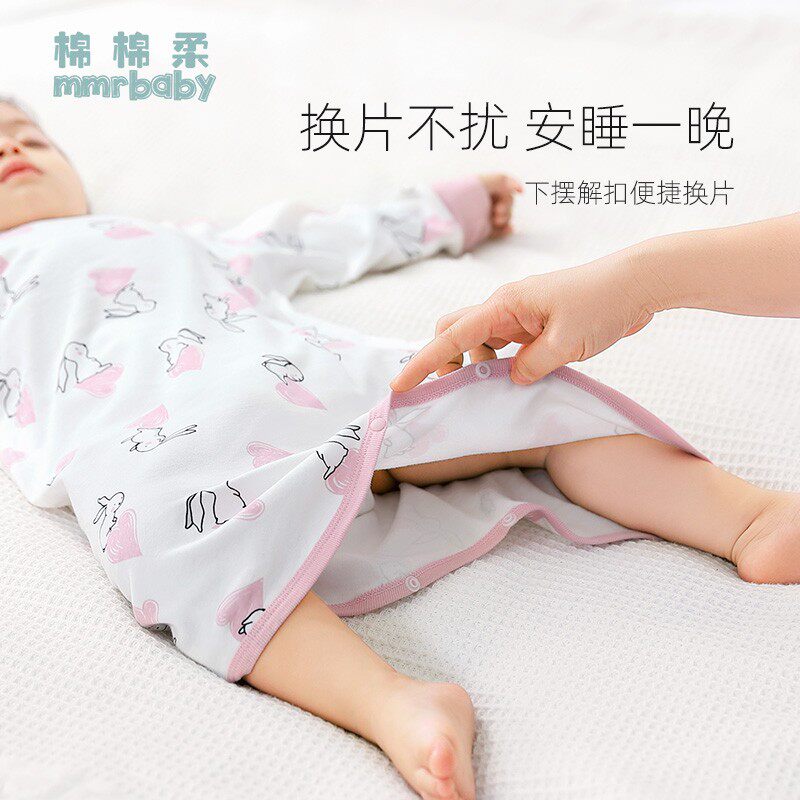 宝宝睡衣婴儿睡袍秋冬纯棉儿童睡裙春秋薄款长男童女童连体暖气房