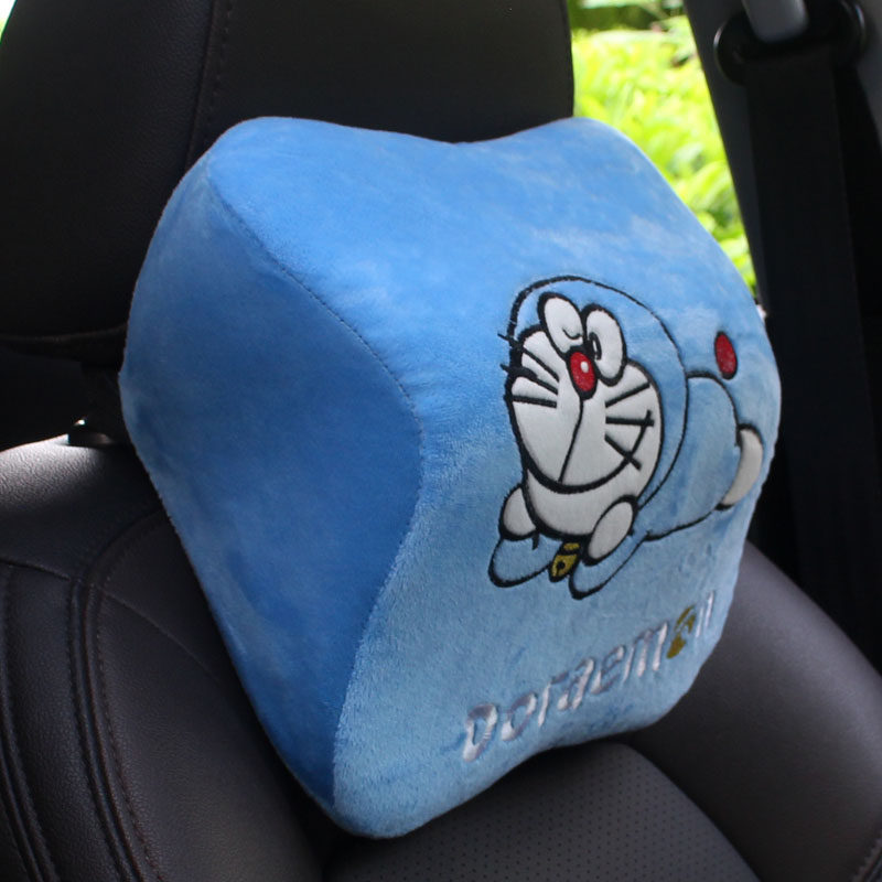 汽车头枕记忆棉枕头车用护颈枕可爱卡通车内座椅靠枕颈椎脖子车枕