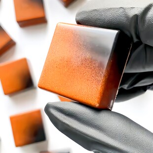 卡米露坚果巧克力模具正方形透明翻糖塑料糖果制作朱古力烘焙用品