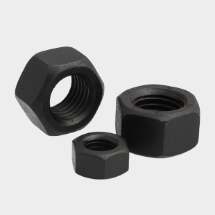 10.9级黑色左旋六角螺母反丝反扣非标M6M8M10M12M16M20M24M30 M64