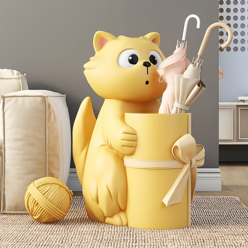 猫咪客厅落地摆件家居饰品大型轻奢收纳盒电视柜装饰乔迁开业礼物