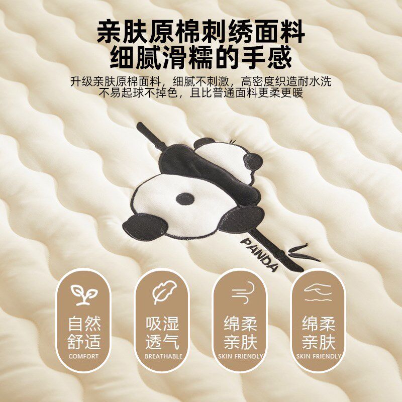 加厚夹棉床笠单件席梦思床垫保护罩三件套全包隔脏床罩防尘床单