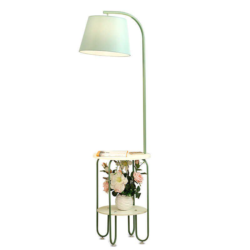 带茶几落地灯书房卧室床头网红北欧房间高脚样板间客厅沙发置物架