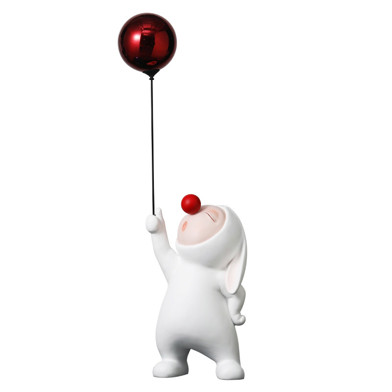 电视柜摆件网红气球兔雕塑摆设轻奢客厅创意家居软装饰品简约现代,家居饰品,装饰摆件,淘宝优惠券,粉丝福利购,淘宝优惠卷