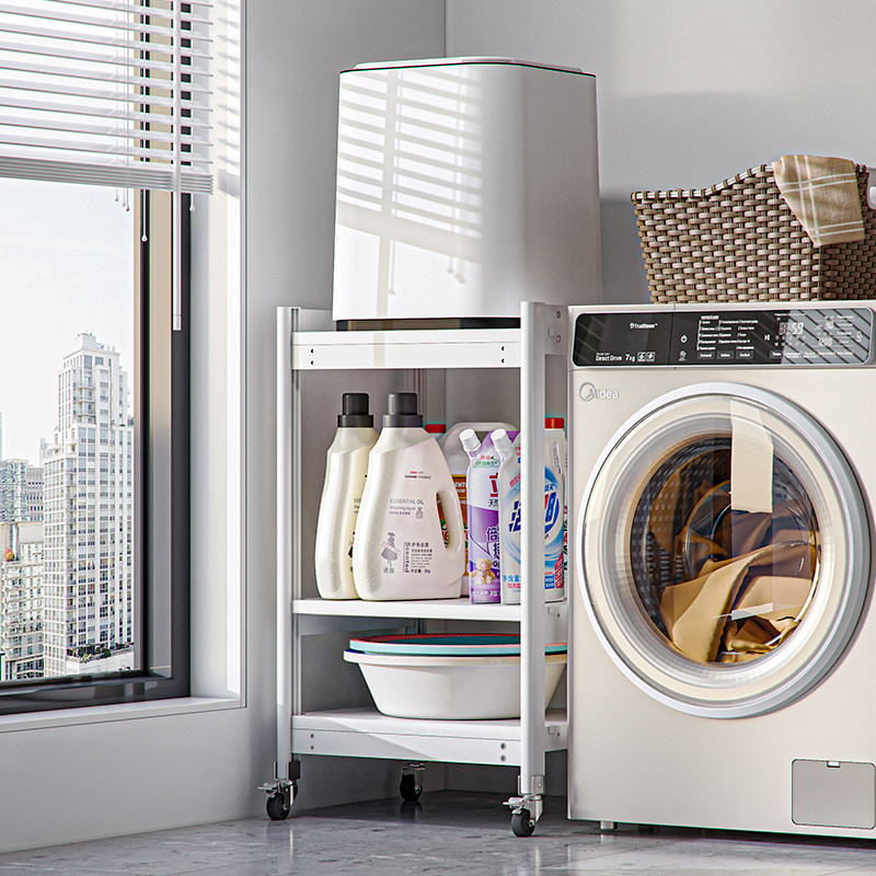 内衣洗衣机置物架落地多层家用多功能阳台洗衣液洗脸盆收纳架三层,家庭/个人清洁工具,浴室角架/置物架,淘宝优惠券,粉丝福利购,淘宝优惠卷