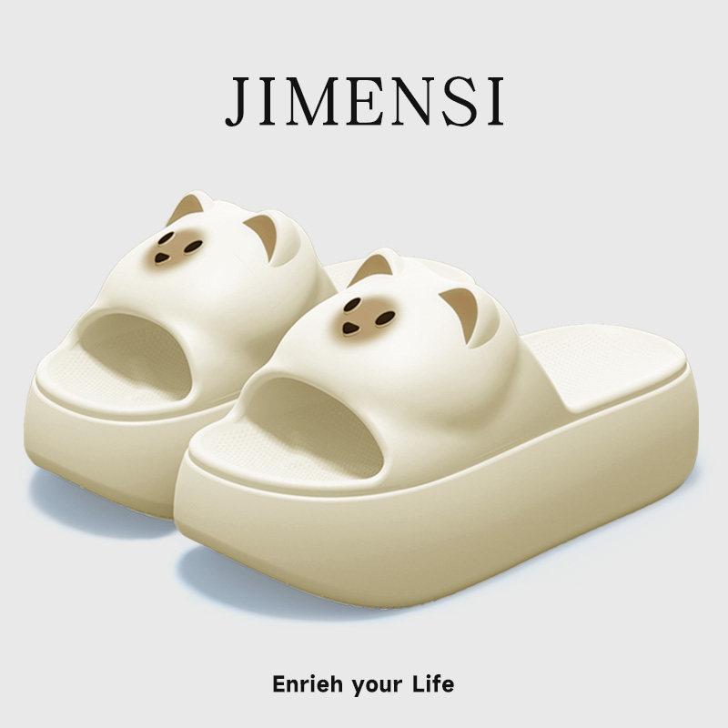 JIMENSI厚底凉拖鞋女款2026新款室内家居家外穿防滑卡通eva拖鞋女,居家布艺,居家凉拖/凉鞋,淘宝优惠券,粉丝福利购,淘宝优惠卷