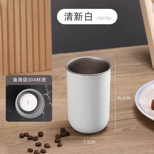 简约不锈钢漱口杯儿童专用耐摔