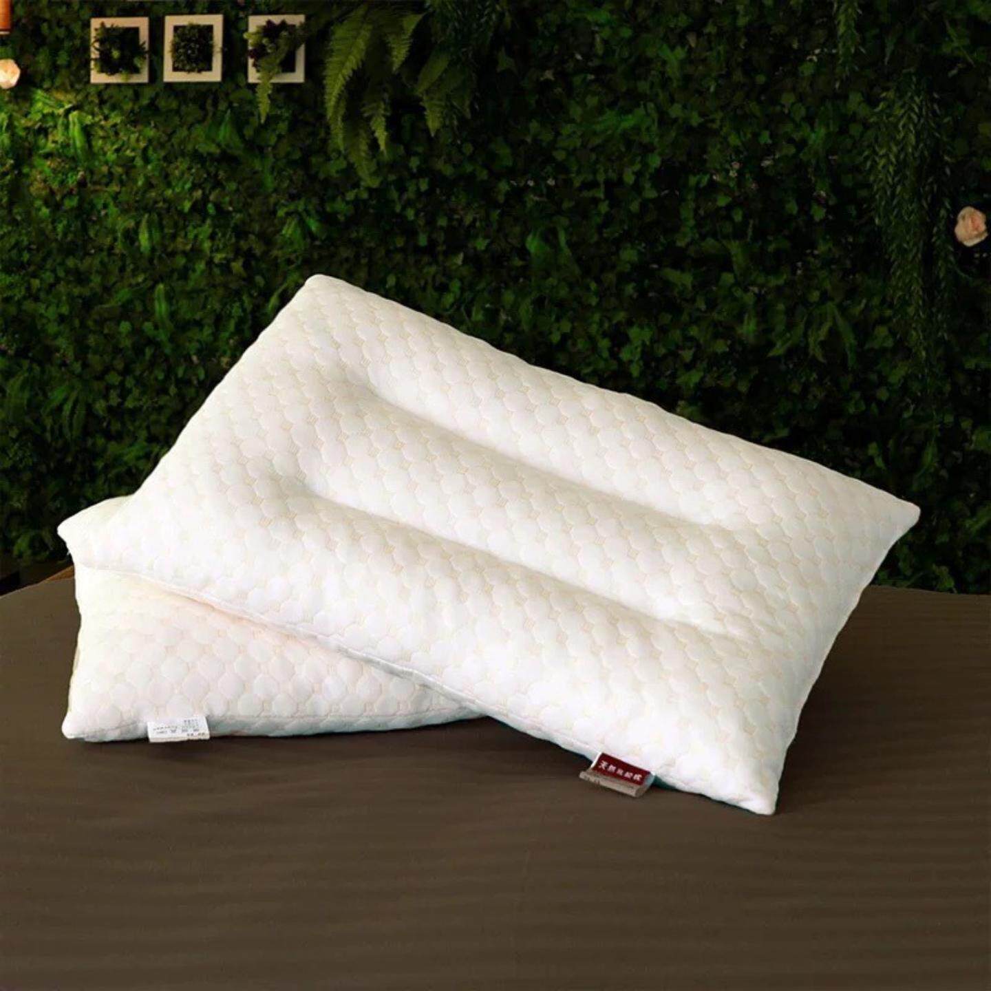 仿乳胶枕头家用护颈椎天然乳胶儿童一对枕芯高枕不塌枕