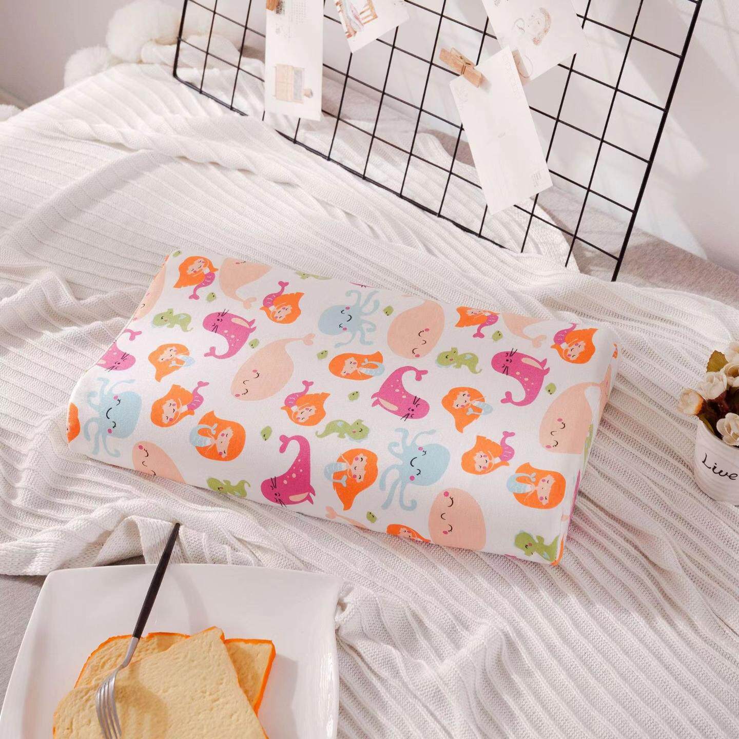 全棉儿童枕套一对装卡通学生宿舍乳胶枕头套装棉印花