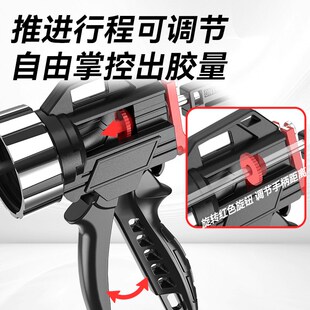 正齐玻璃胶枪自动断胶省力结构胶胶枪打胶专用胶枪玻璃枪26轴承