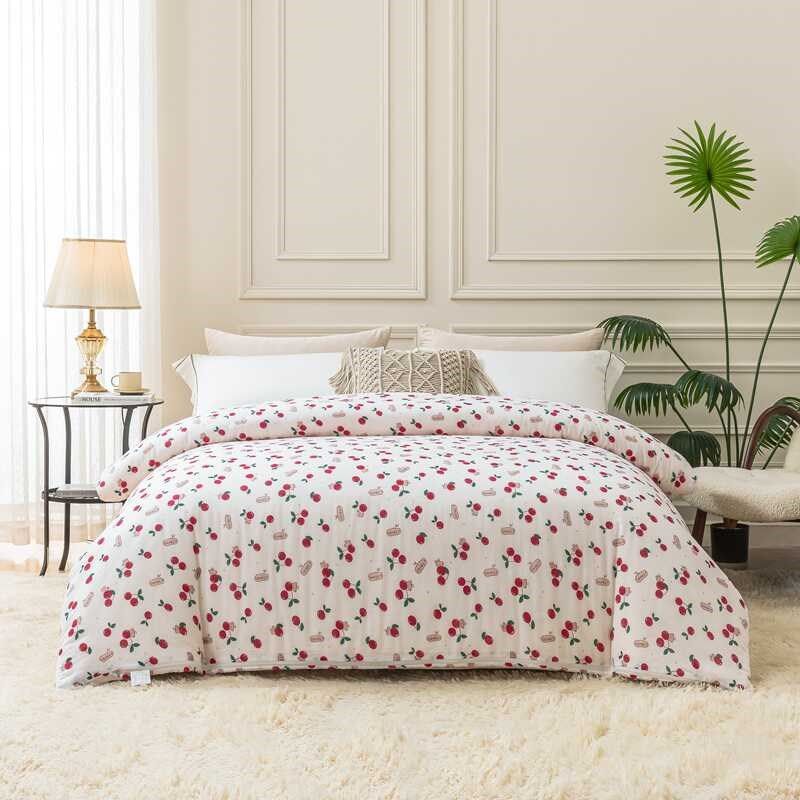 新疆棉花被棉纱包被活里活面加厚冬被学生宿舍单人褥子盖被两用,床上用品,棉花被,淘宝优惠券,粉丝福利购,淘宝优惠卷