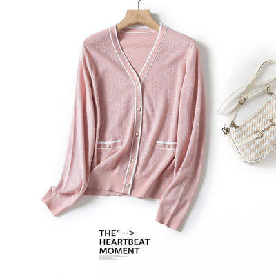 【悟空粉丝专享】小香风开衫含绵羊毛含桑蚕丝针织衫BN691