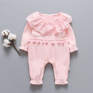 新生婴儿童连体衣服女宝宝外出夏装公主薄款春秋夏装外套满月洋气