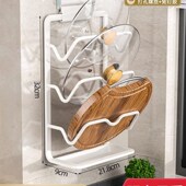 厨房置物架锅盖架架子壁挂式 免打孔收纳架多层砧板架切菜板