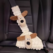 汽车儿童安全带调节固定器防勒脖子保护套可爱卡通保险带装 饰护肩