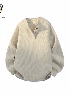 POPEYE/大力水手美式潮流针织衫毛衣春秋季新款宽松休闲上衣