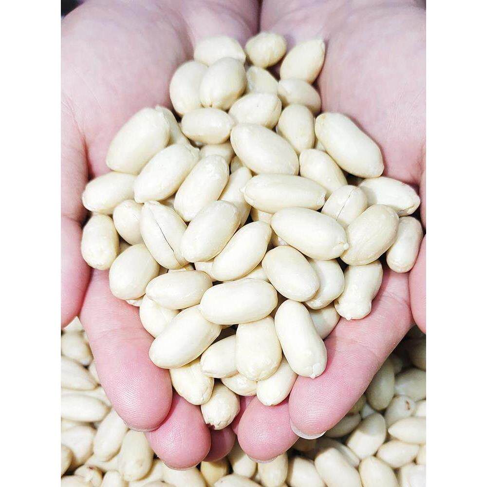 24年大粒新去皮生花生米 脱皮花生仁牛轧糖醋泡白皮花生汤商用5斤