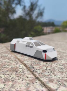 龙卷风拦截车tiv1微缩模型3D打印桌面摆件场景模拟造景沙盘