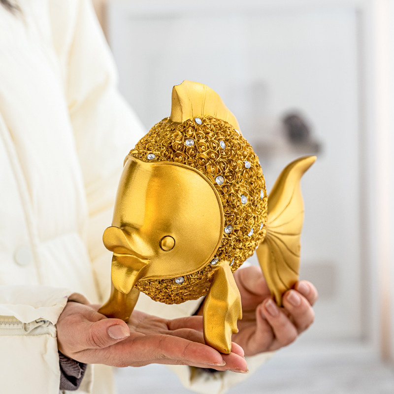年年有鱼欧式摆件创意家居装饰品客厅酒柜电视柜摆件乔迁新居送礼,家居饰品,装饰摆件,淘宝优惠券,粉丝福利购,淘宝优惠卷