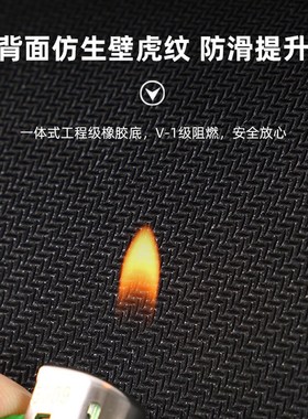 亚麻鼠标垫桌垫办公高级感办公室灰色冬季大号超大布垫小号键盘垫