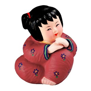 天津泥人张彩塑 梦娃 中国风特色手工艺礼品 泥娃娃泥人装饰摆件