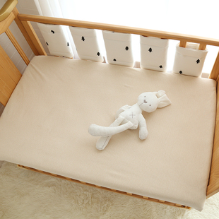 婴儿床笠宝宝床单纯棉新生儿童床垫保护套幼儿园单件透气定制床罩