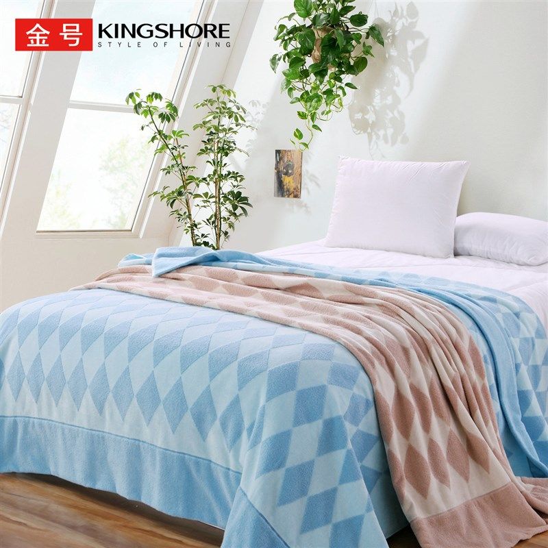 金号纯棉毛巾被空调毯盖毯新疆棉棉无捻提缎割绒巾被送礼盒手提袋,床上用品,休闲毯/毛毯/绒毯,淘宝优惠券,粉丝福利购,淘宝优惠卷