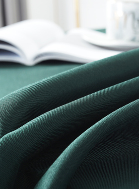 灰色公司会议桌桌布台布长条桌定制商务茶几高级感办公室会展摆摊