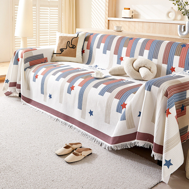 固定防滑沙发盖布垫四季通用2026新款防猫抓沙发套罩巾轻奢高级感