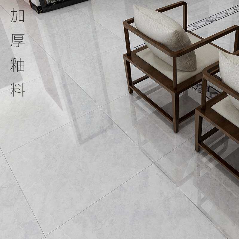简约现代 加厚加白通体瓷抛砖800X800客厅大地砖 大理石防滑地砖