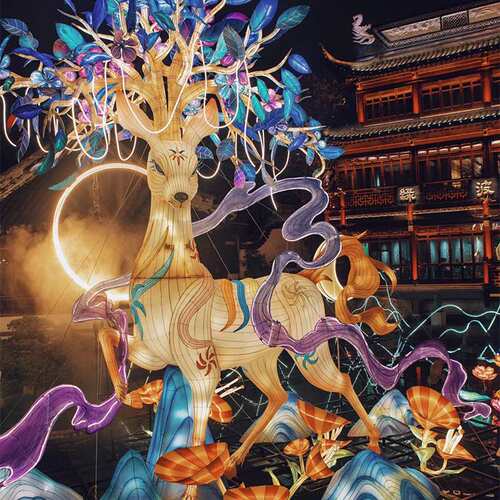 广东2025山海经系列大型花灯新年春节灯会夜游节日彩灯元宵节灯组