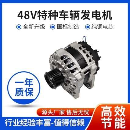 48V 56V 5KW大通V80跃进H300H500房车大功率汽车发电机原尺寸替换