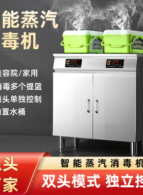 智能蒸汽消毒机商用高温蒸汽消毒柜酒店餐饮饭店餐厅碗筷碟消毒篮
