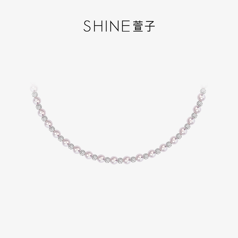 【官方正品】SHINE萱子饰品奢华珍珠项链气质锁骨链精致高级礼物